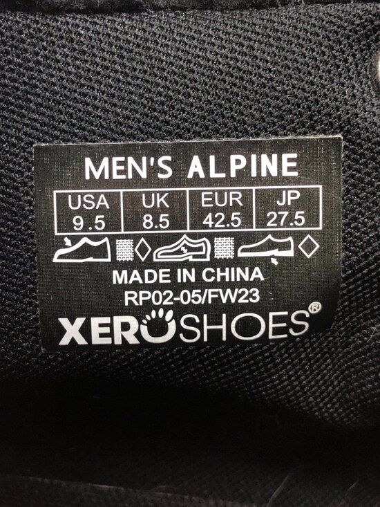 XeroShoes Alpine Black Winter Snow Boots 9.5 main image 5